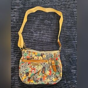 Lily Bloom "Who The The Dogs Out" Crossbody Bag. Adjustable Strap.